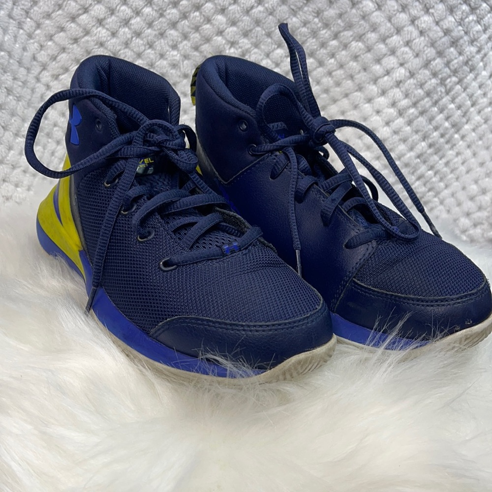 Under Armour Boy Sneaker 2Y Blue Yellow
